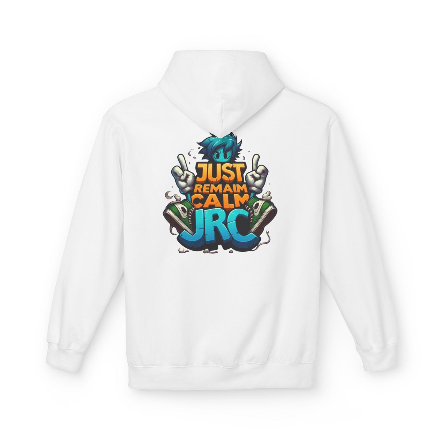 Just Remain Calm Unisex Midweight Fleece Hoodie - Relaxed Urban Style for Everyday Comfort