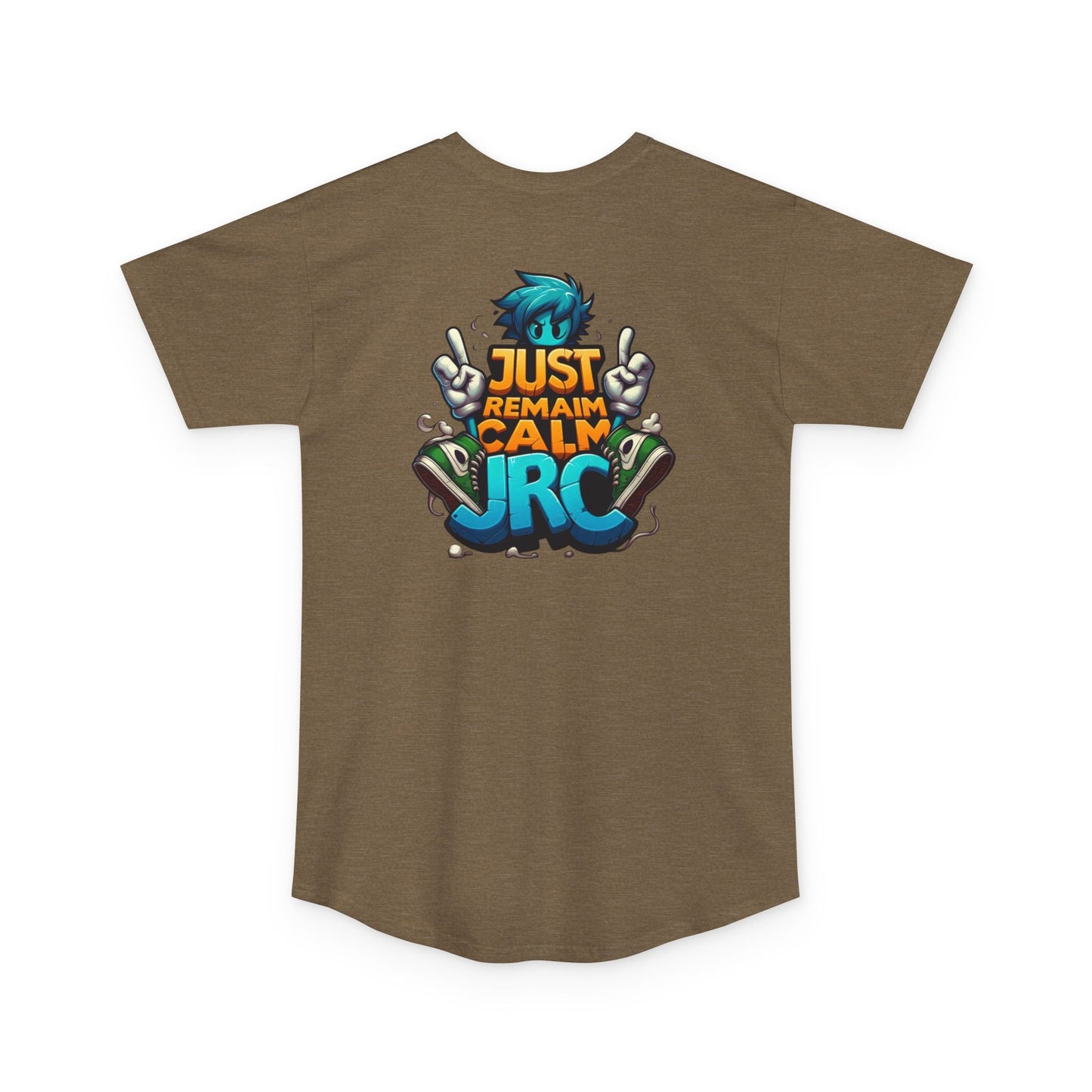 Urban Long Body Tee - "Just Remain Calm JRC" Graphic T-Shirt for Streetwear Style